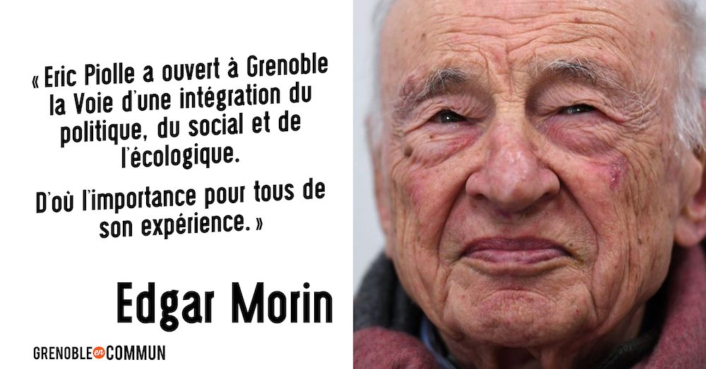 Edgar Morin soutien Eric Piolle